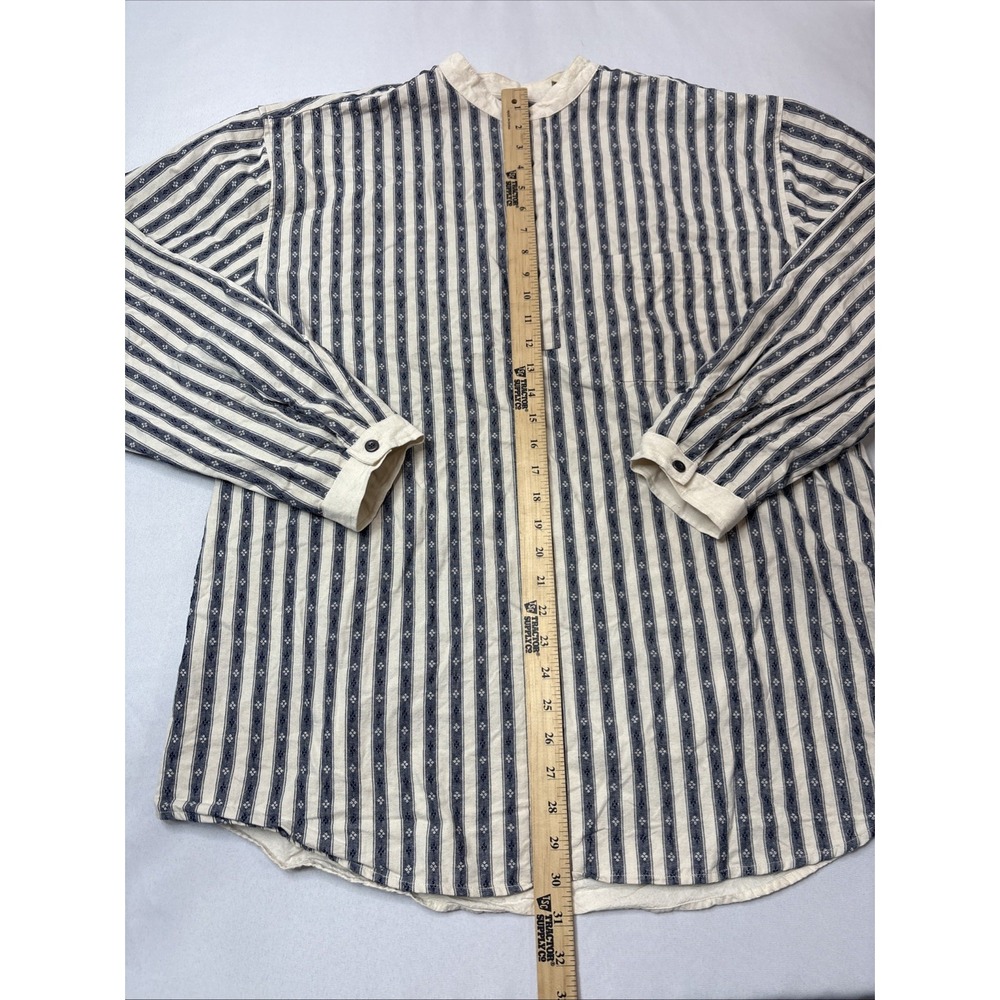 Scully Western Shirt Banded Collar Rangewear Cowboy Pullover Geometric Mens XL - Picture 5 of 7